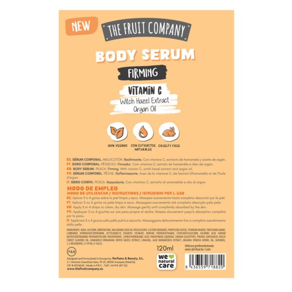 Body Serum Reafirmante Melocotón 120 ml - Imagen 5